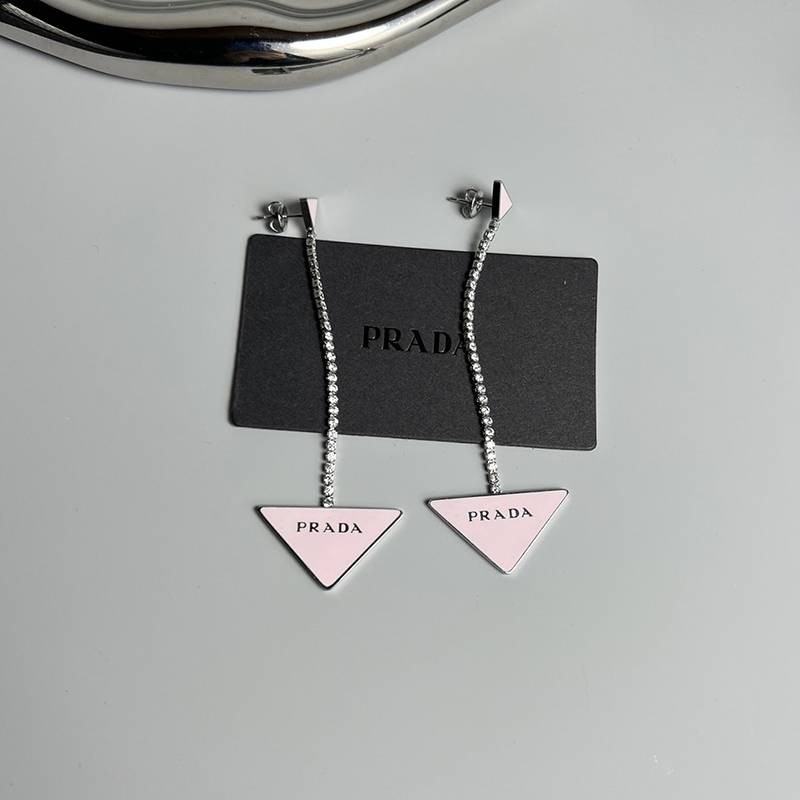 Fashionable? Prada symbol earrings replica puo15896