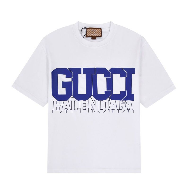 [Not available in Japan] Gucci x Balenciaga collaboration short-sleeved T-shirt parody guw87864