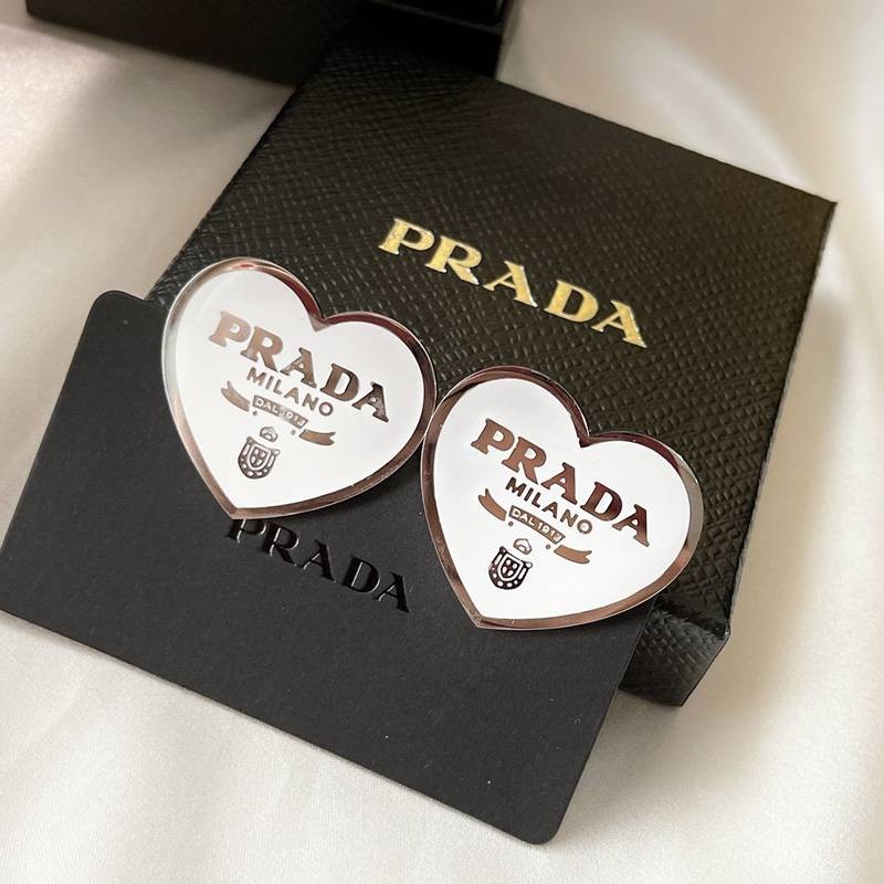 Cute new beautiful Prada symbol earrings replica pui98899