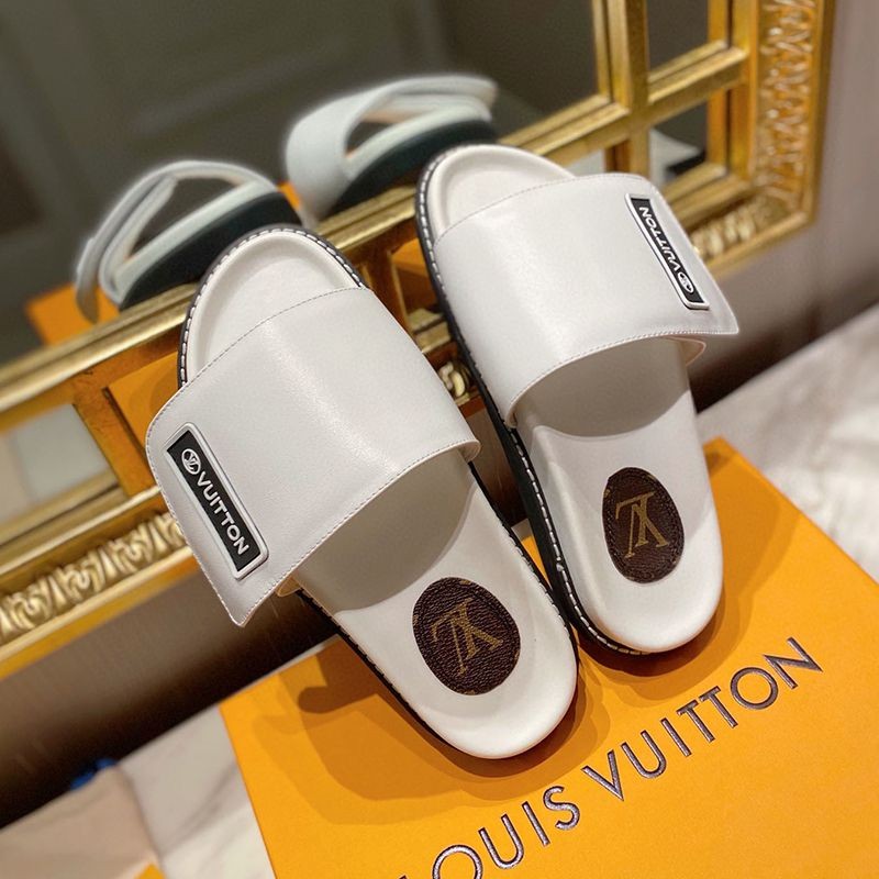 [Not available in Japan] Louis Vuitton LV Sunset Comfort Flat Mule Replica vun95502