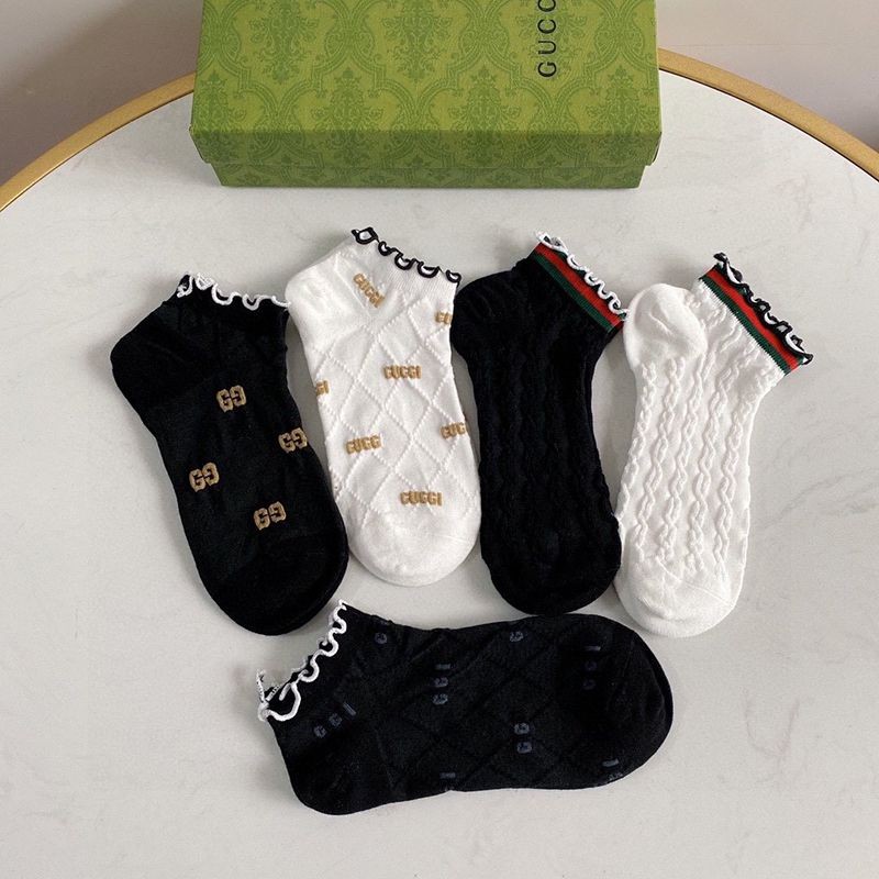 Very popular all over the world? ☆ Gucci socks replica set of 5 pairs gux57985