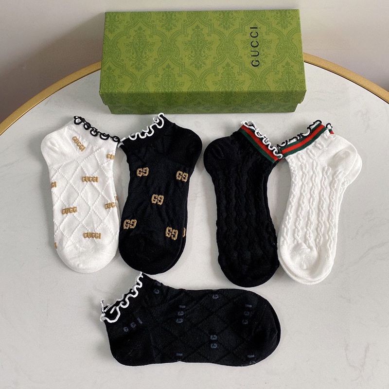 Very popular all over the world? ☆ Gucci socks replica set of 5 pairs gux57985