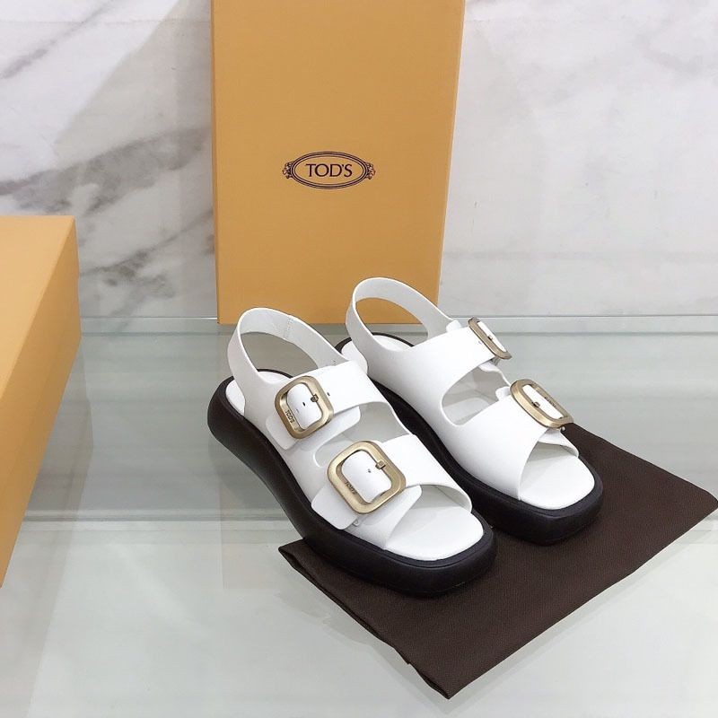 《Very Popular》Tod's Sandals Replica Women's Metal Buckle Slippers Popular top78930