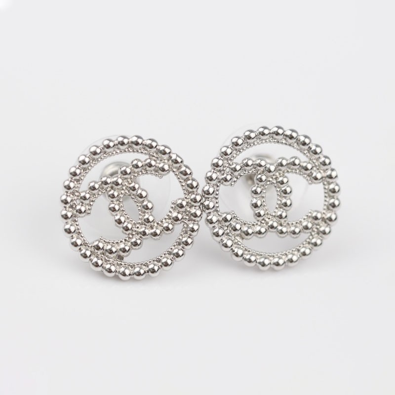 Rare Chanel CC logo earrings replica shc95252