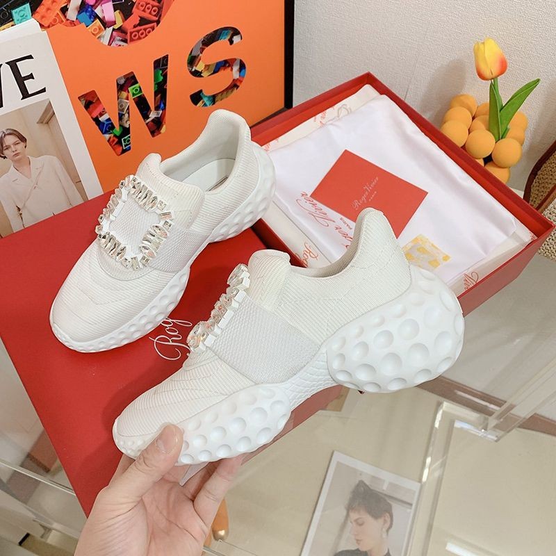 Lowest price challenge [Roger Vivier] Vive Run Light Covered Buckle Sneakers Fake ror03386