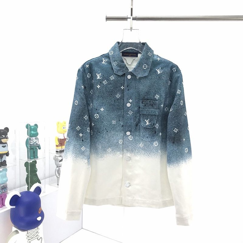 Classic [Cutting-edge fashion ☆] Louis Vuitton shirt workwear shirt copy vum08481