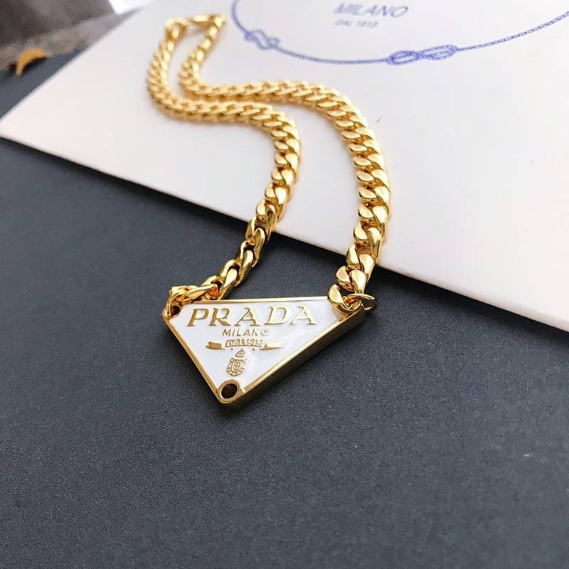 ☆Super popular☆New Prada symbol necklace copy pun47794