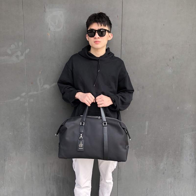 New color☆Rare Prada brushed nylon handbag, cheap puj21582