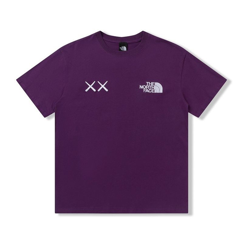 Domestic shipping North Face XX KAWS fake embroidered cotton T-shirt Nog04211