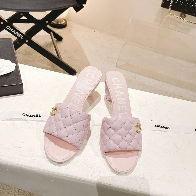 New Chanel Coco Mark Sandals Fake Mules Rare [Tracking Included] shk43527
