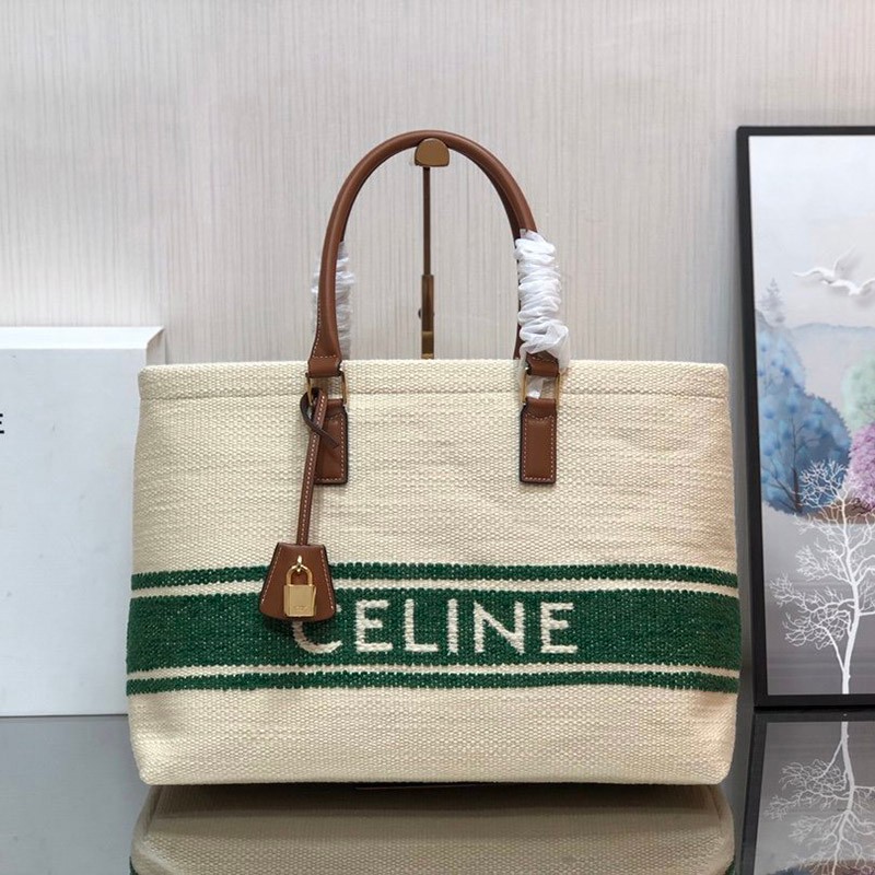 Not available in Japan [Celine Tote Bag Replica] CABAS Horizontal "Plan Soleil" Cabas 190062DBS