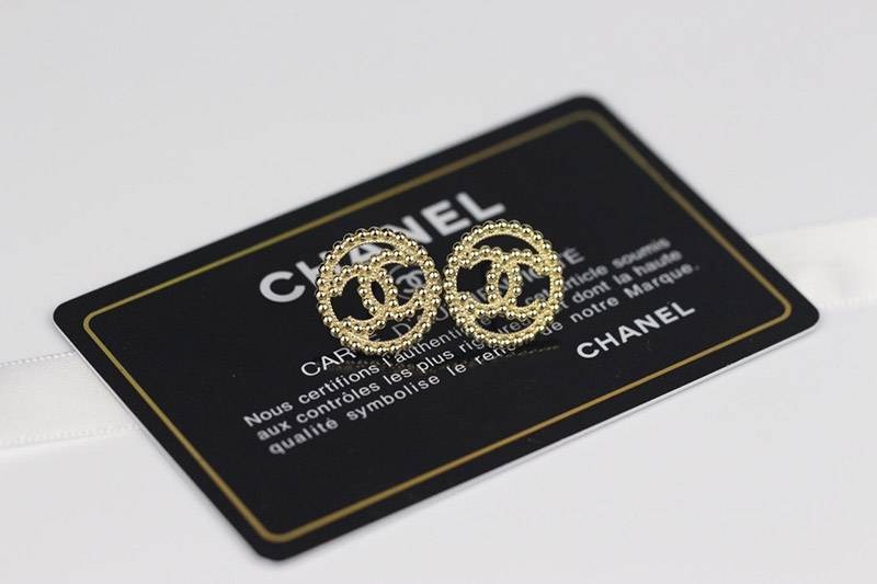 New sale Chanel CC logo earrings fake shr50141