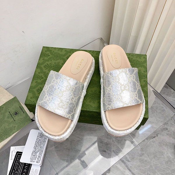 Very popular! Gucci Love Parade Collection GG platform sandals replica guq20375 Very popular! Gucci Love Parade Collection GG platform sandals replica guq20375