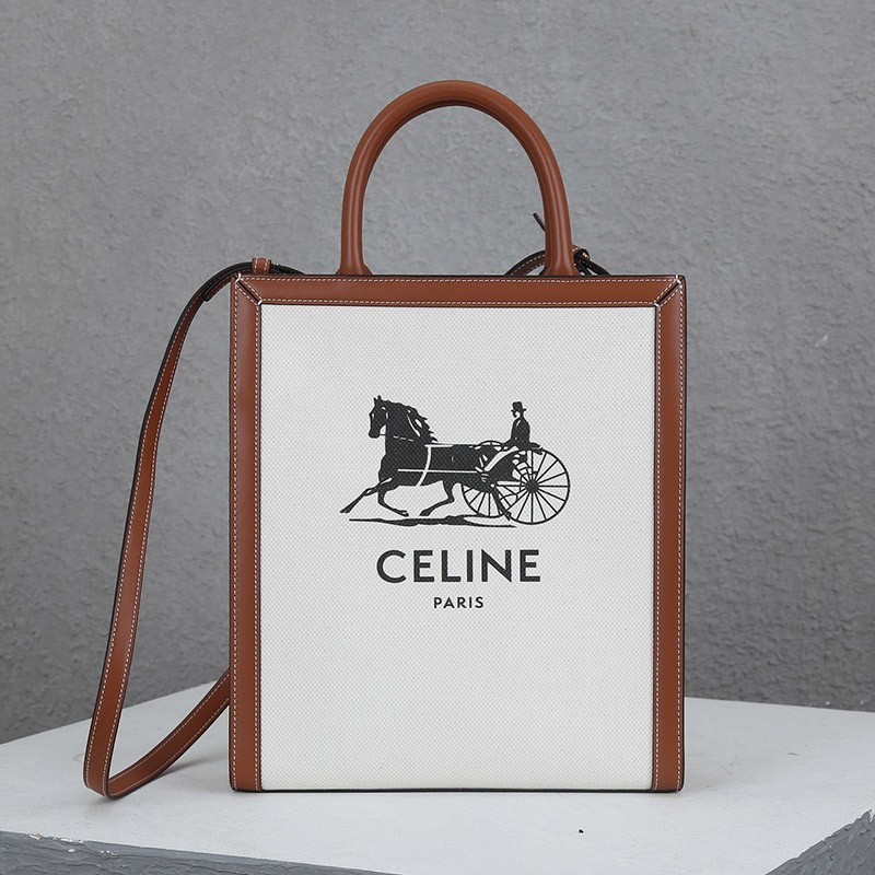 No.1 Popular Celine Tote Bag Replica Small Vertical Cabas Natural Tan 192082DCI02NT