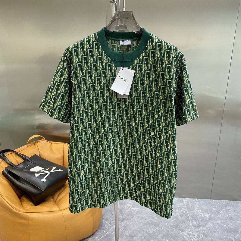 Love at first sight? Dior D-Oblique motif T-shirt replica dez16096