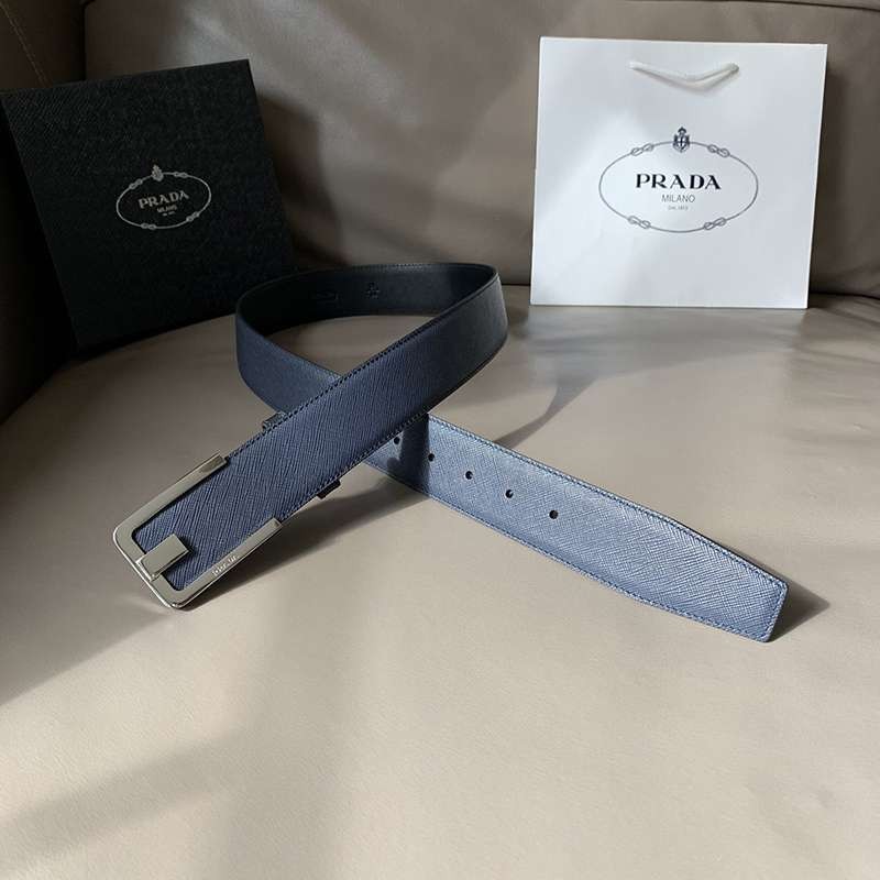 Rare color Prada reversible belt replica 4.0cm pum91805