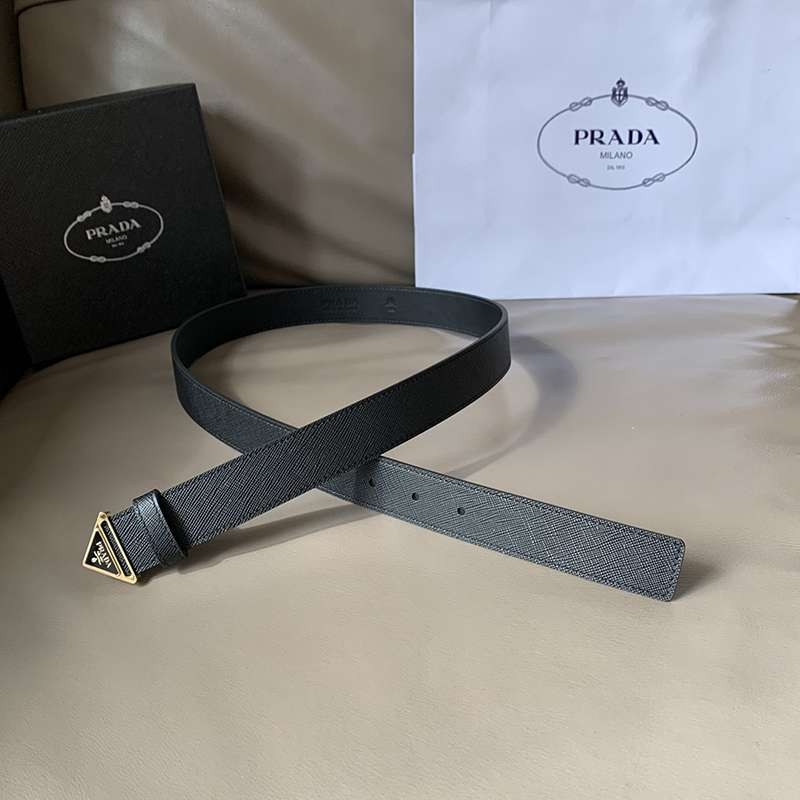 First come, first served? Fake Prada Logo Triangle Belt 3.0mm puj62891