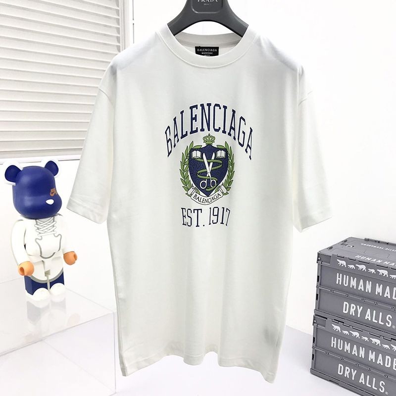 Very popular! [Balenciaga] Logo cotton T-shirt copy baq76052
