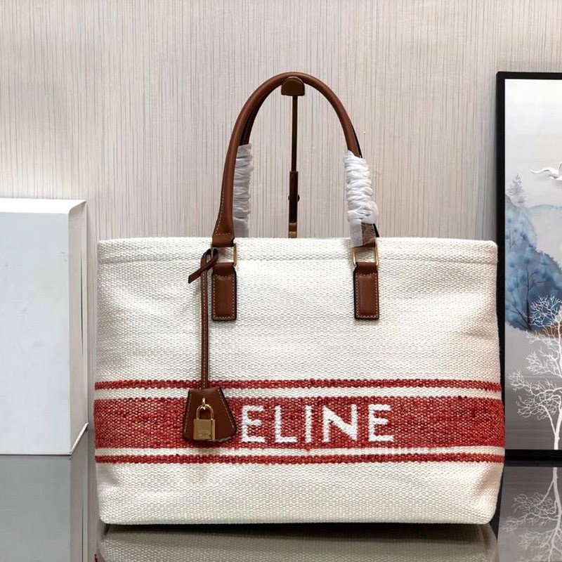 Very popular all over the world? Celine tote bag copy hand logo hippo brown Cet73315