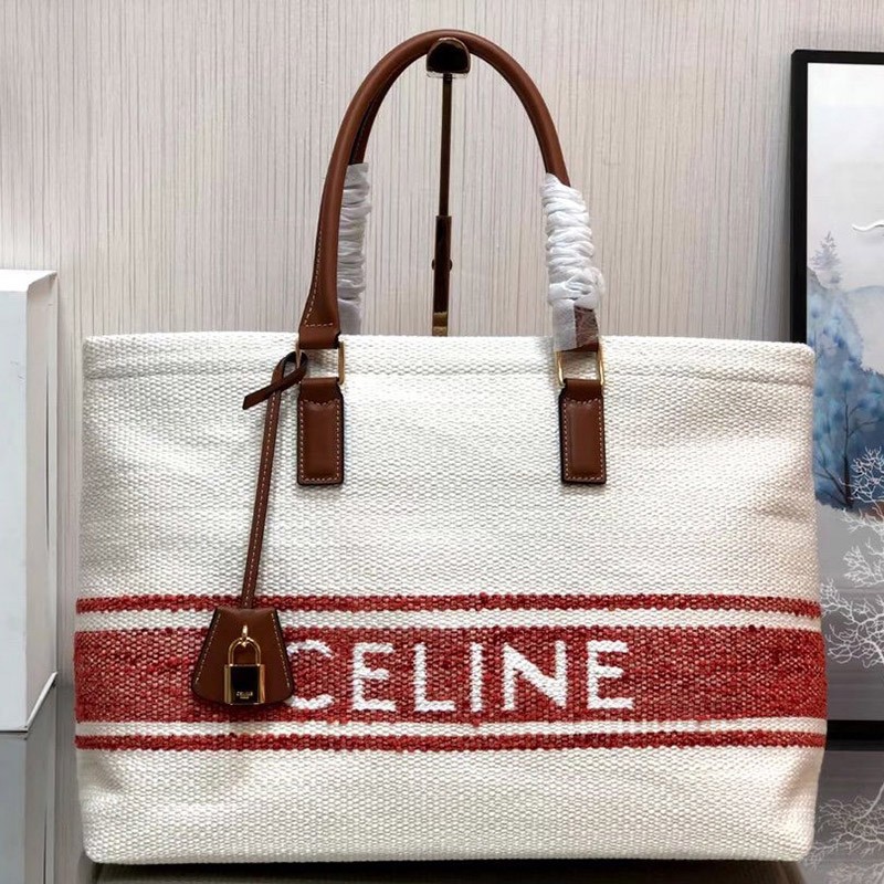 Very popular all over the world? Celine tote bag copy hand logo hippo brown Cet73315