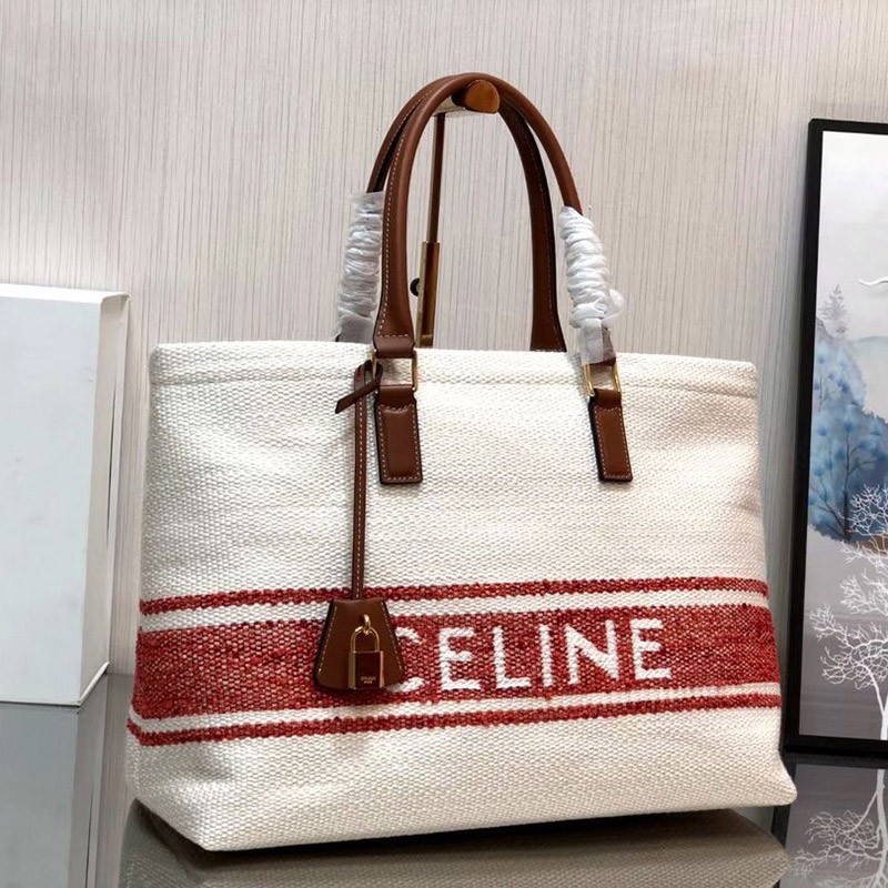Very popular all over the world? Celine tote bag copy hand logo hippo brown Cet73315