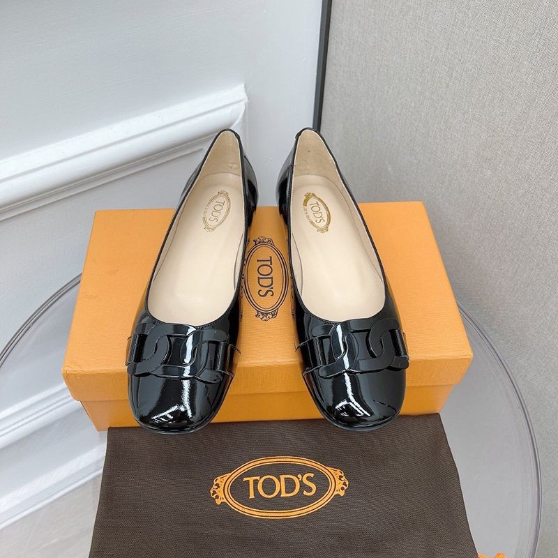 No.1 in popularity [Tod's replica] Chain motif flat shoes tom99666