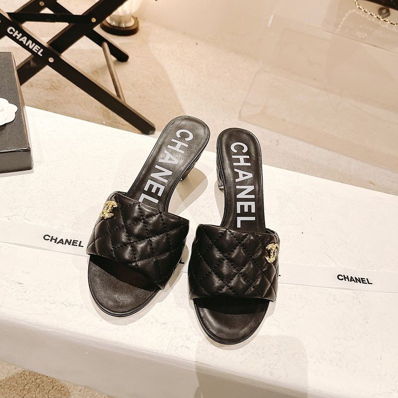 Perfect as a gift? Chanel Coco Mark Sandals Mules Rare Fake sha07417