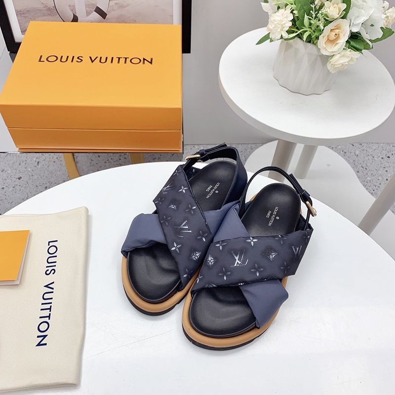The best comfort? Louis Vuitton Pool Pillow Flat Sandals Replica vuq38399