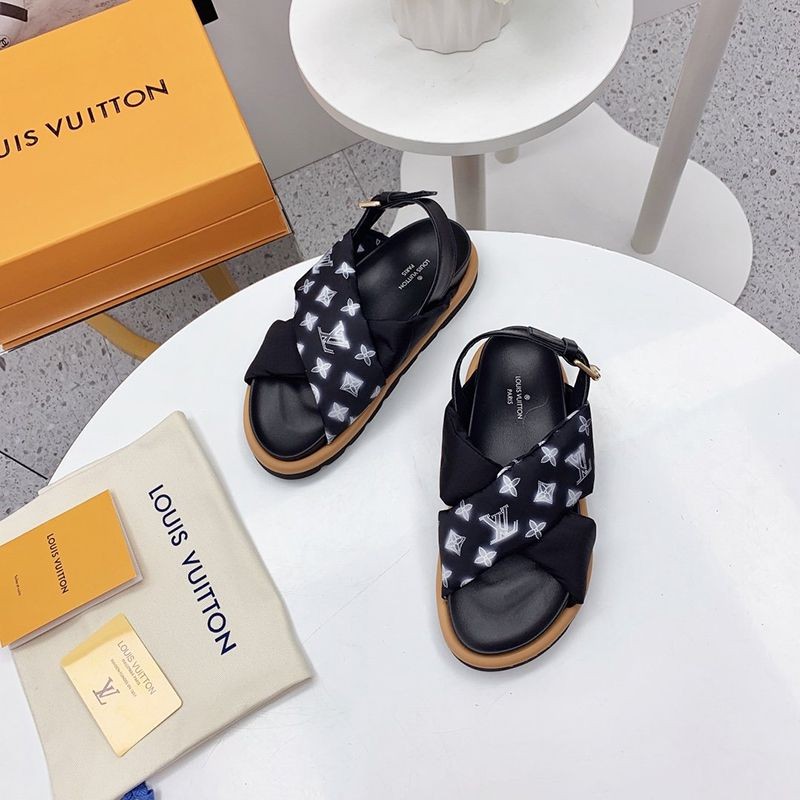 The best comfort? Louis Vuitton Pool Pillow Flat Sandals Replica vuu30266