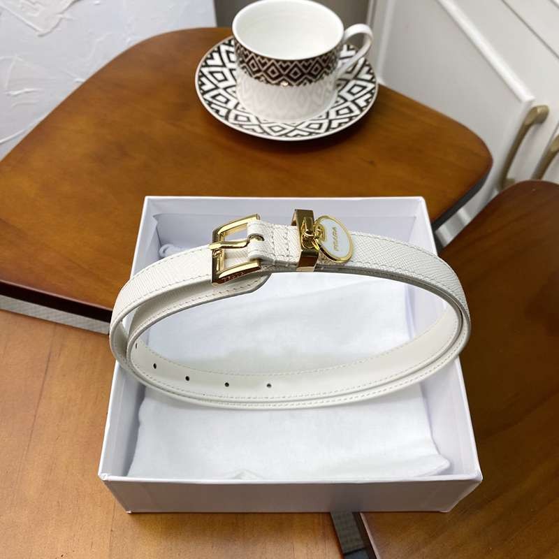 Rare and beautiful Prada brushed leather belt parody 2.0mm pun93218