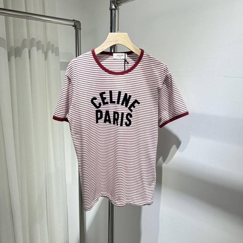 New for Spring/Summer: Celine PARIS Striped T-shirt Copy/ Cotton Jersey Cei82149