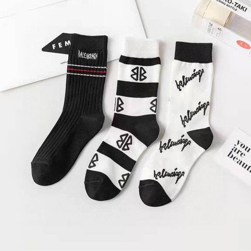 New Balenciaga Socks Replica 3-Pair Set bav51336