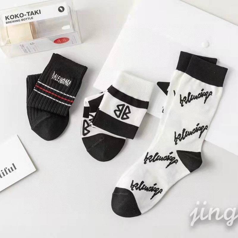 New Balenciaga Socks Replica 3-Pair Set bav51336