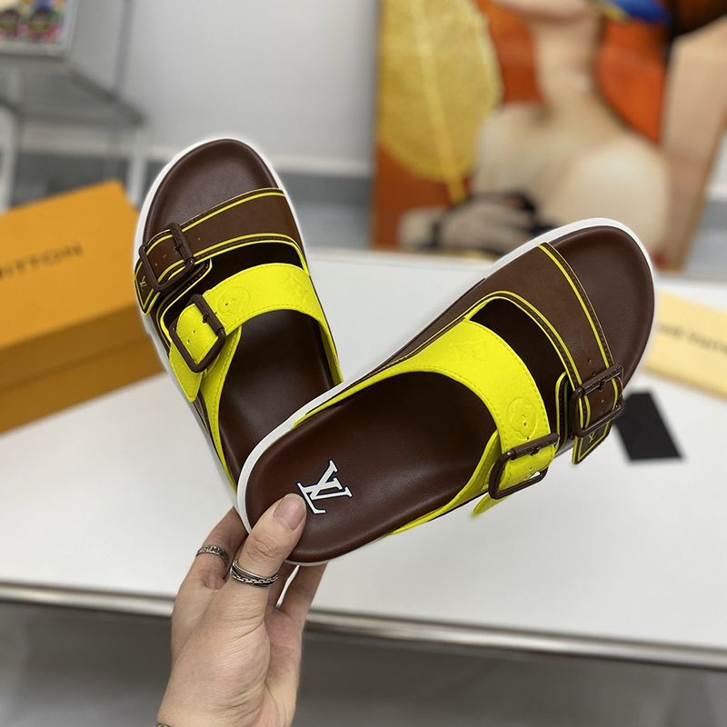 Spring/Summer New Louis Vuitton Replica Sandals LV Trainer Line Monogram Leather vuw66894