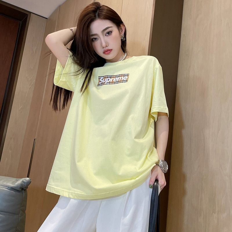 The fastest growing collaboration, Supreme x Burberry box logo T-shirt replica She85649