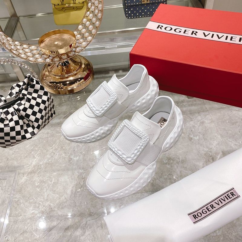 Very popular all over the world? [Roger Vivier copy] Vive Run Light Covered Buckle Sneakers roc31851