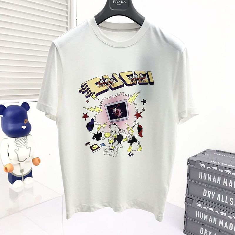 Popularity rising ☆ Disney x Gucci fake collaboration? Donald illustration T-shirt? guv00523 Popularity rising ☆ Disney x Gucci fake collaboration? Donald illustration T-shirt? guv00523