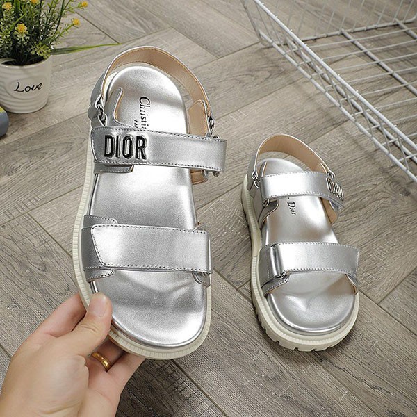 Free shipping Dior sandals replica calf leather sole logo dee97452