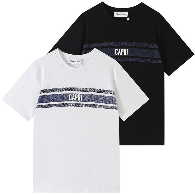 Very popular ◆ Dior ◆ T-shirt replica short sleeve cotton jersey logo Dioriviera deq87216