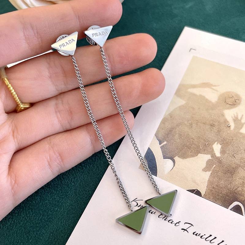 21-22AW New Prada Symbol Earrings Replica puh96283