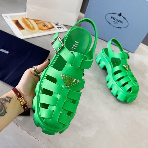 Free shipping Prada foam rubber sandals replica pua32909