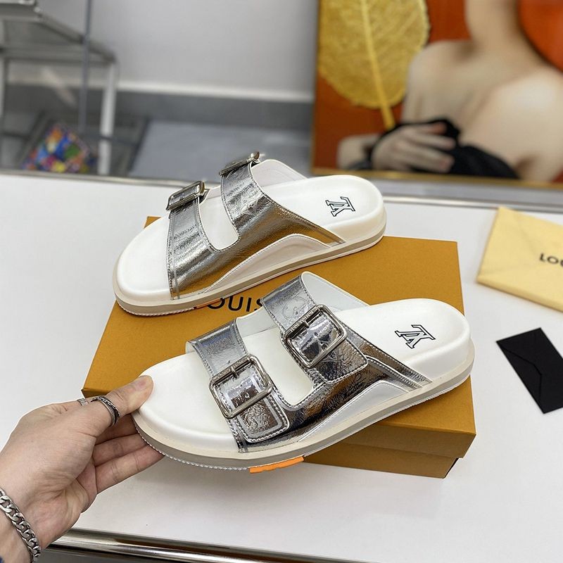 Replica Louis Vuitton Sandals Not Available in Japan LV Trainer Line Monogram Leather vuv68461