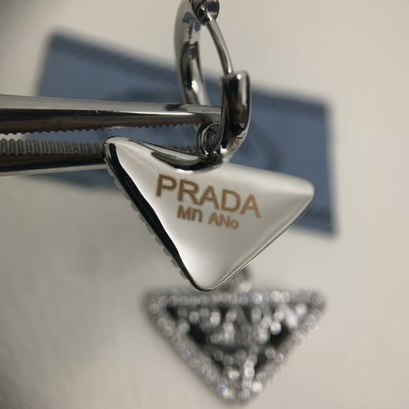 High quality??? Prada symbol earrings replica puu54459