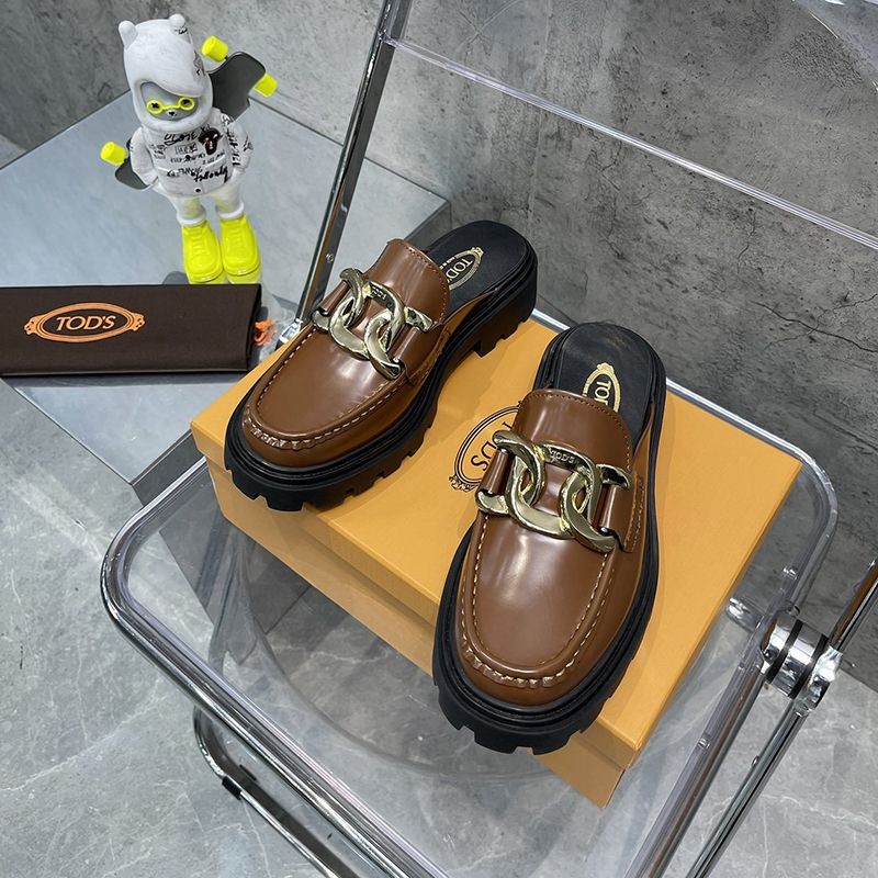 New on sale: Tod's Replica Double T Leather Mules ton35581