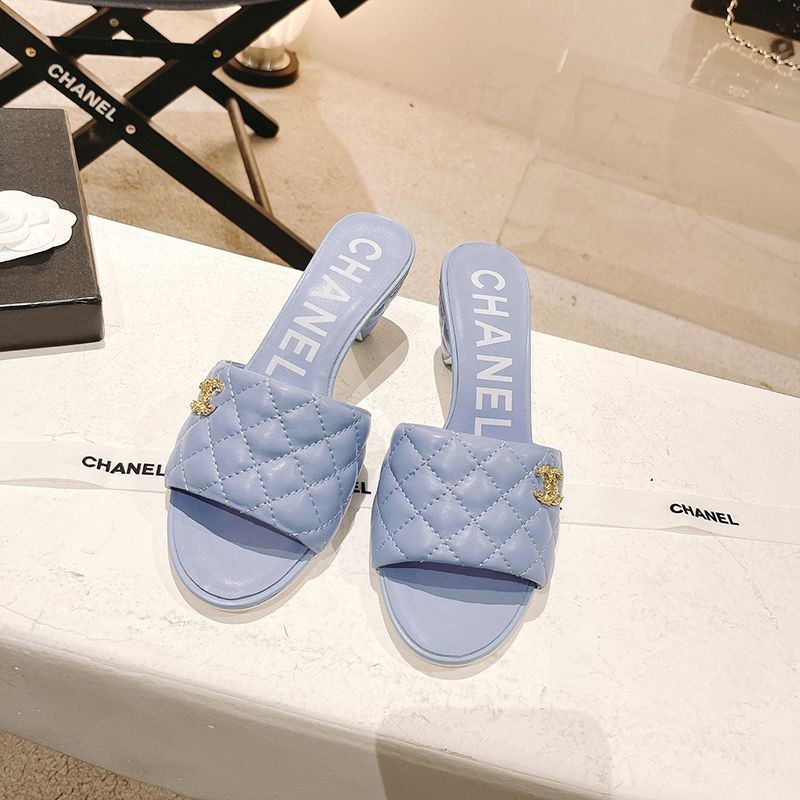 Show off your beautiful legs? Chanel Coco Mark Sandals Mules Rare Fake sho87273