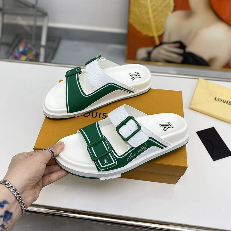 Extremely rare! Louis Vuitton Sandals Replica LV Trainer Line Monogram Leather vut62563