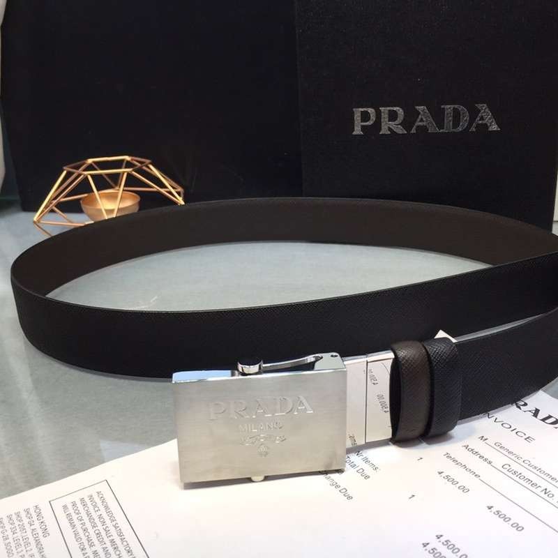 Fashionable? Prada reversible belt parody 3.5cm pub27992