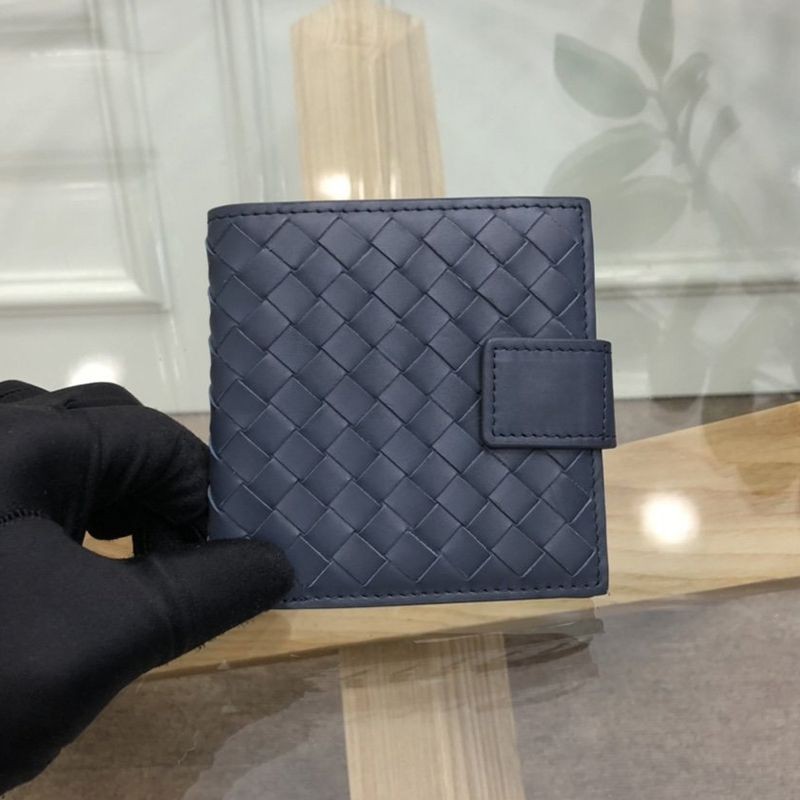 Very popular! Bottega Veneta Intrecciato Bi-fold Wallet Replica bot34936