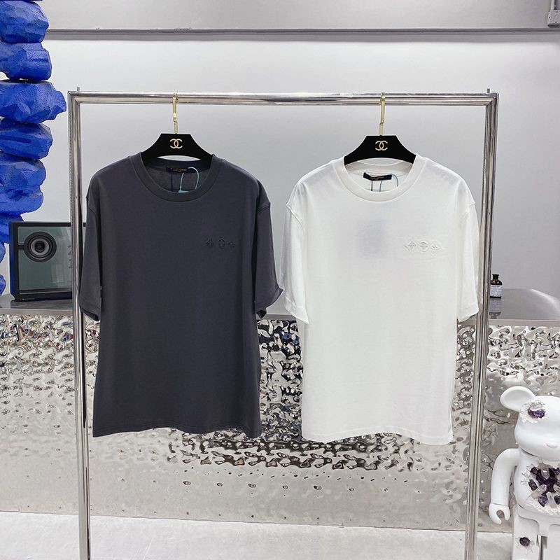 Eye-catching colors Louis Vuitton T-shirt copy crew neck popular 2 colors 1AA80F