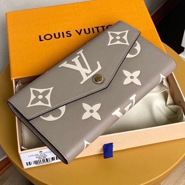 ☆Popular☆Louis Vuitton Long Wallet Copy Portefeuille Sarah Bicolor LV20331